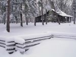 Ngôi nhà trong rừng mùa đông nước Nga